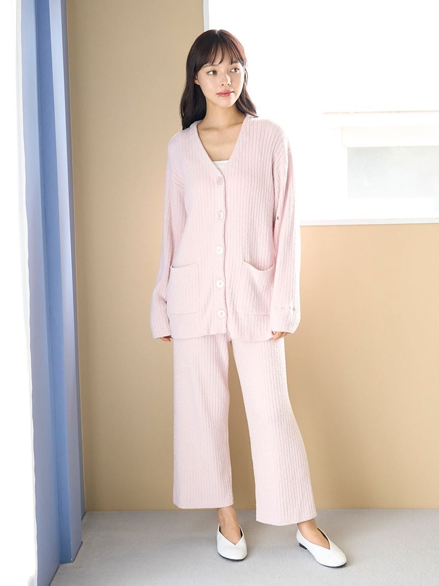 ジェラートピケ 調温スムーズィー カーディガン パンツ セット ネイビー 調温スムーズィ―カーディガン(カーディガン・ガウン)｜ルームウェア