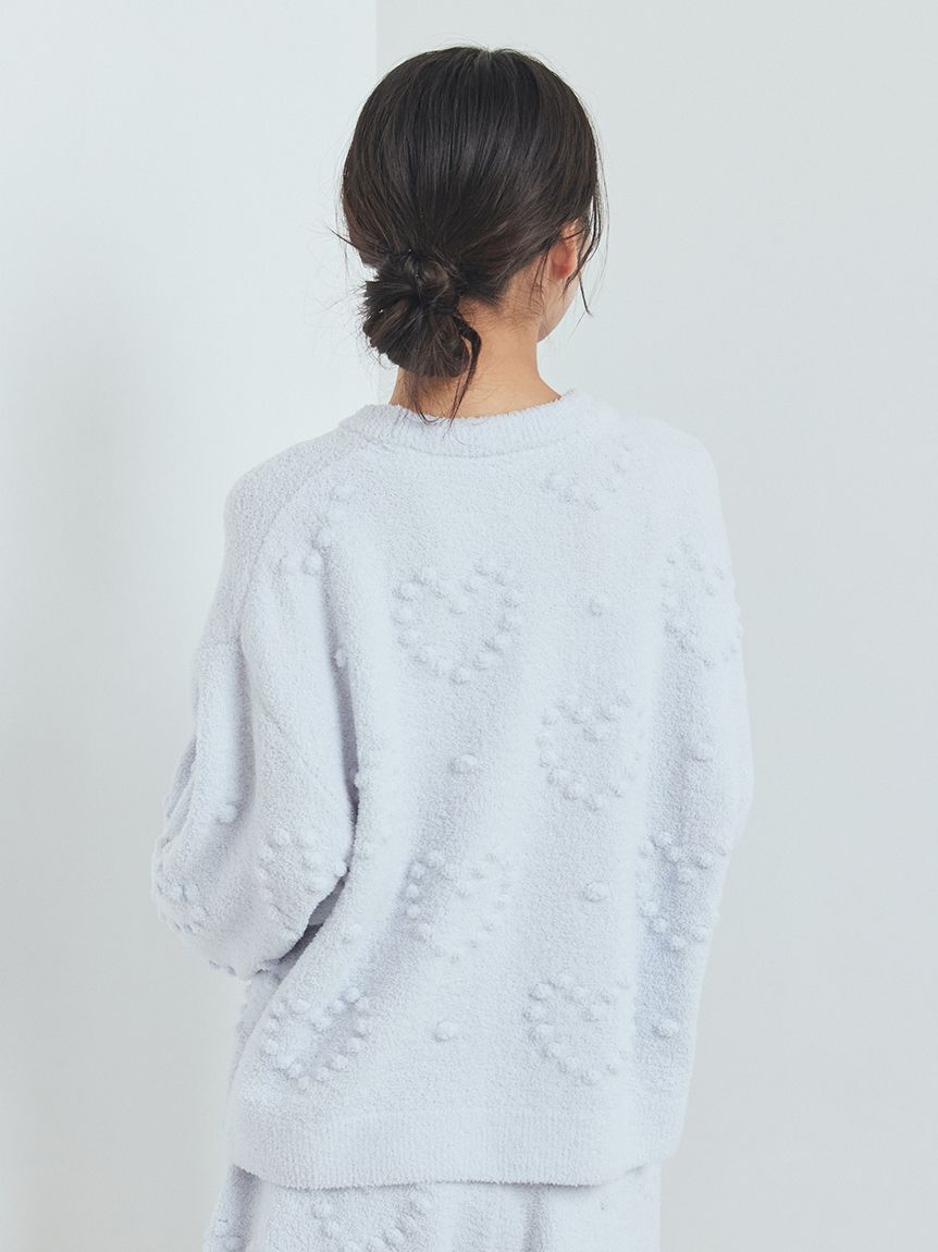 ハート柄プルオーバー(ニットプルオーバー)｜ルームウェア・パジャマ