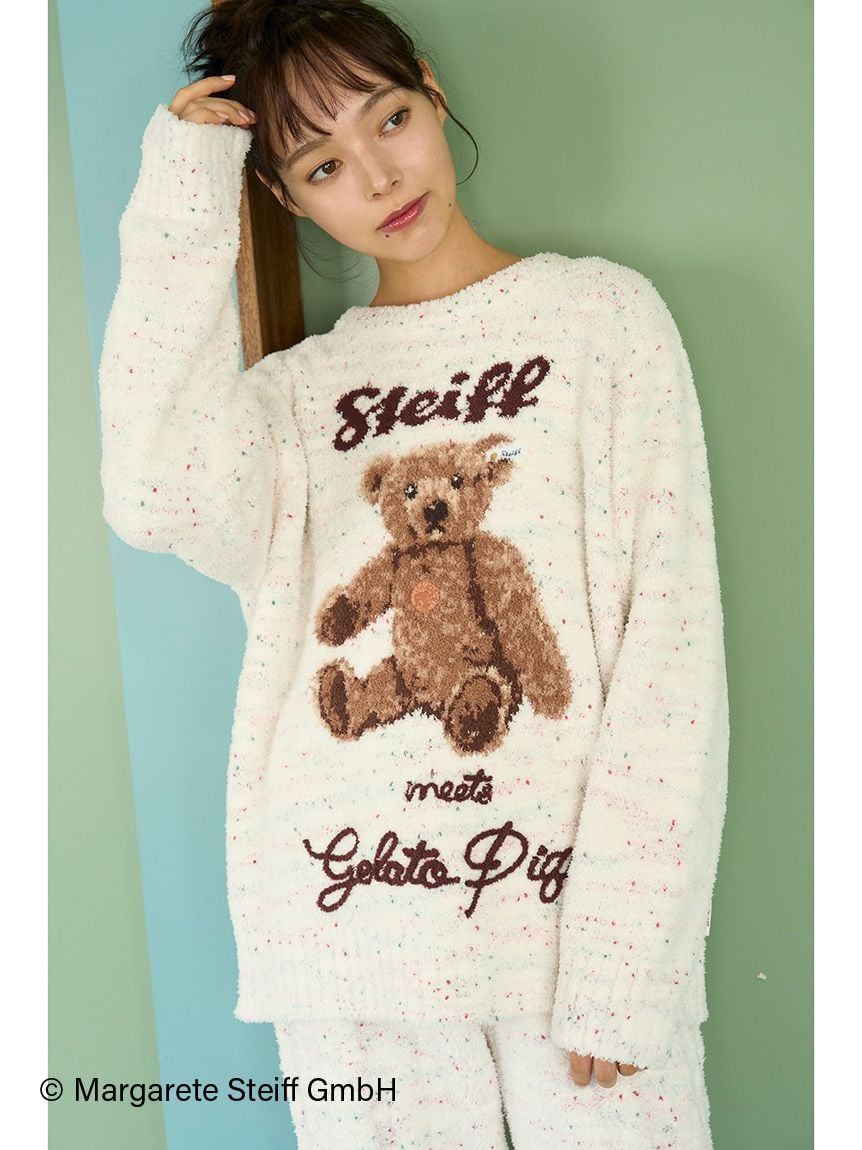 Steiff】パウダーネップジャガードプルオーバー(ニットプルオーバー