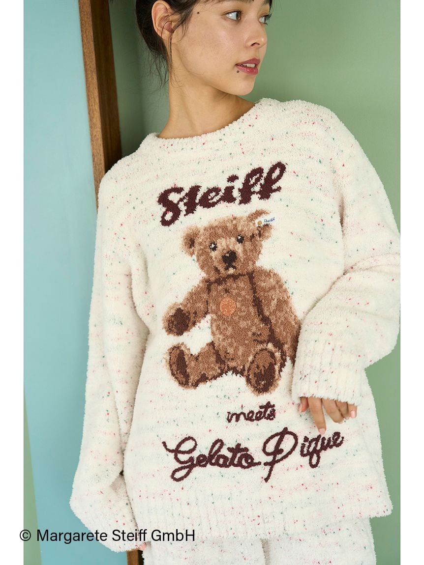 Steiff】パウダーネップジャガードプルオーバー(ニットプルオーバー
