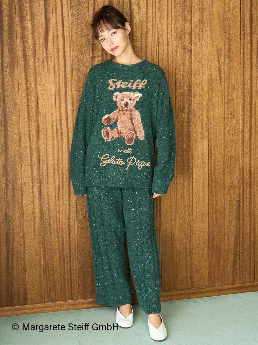 Steiff】パウダーネップジャガードプルオーバー(ニットプルオーバー