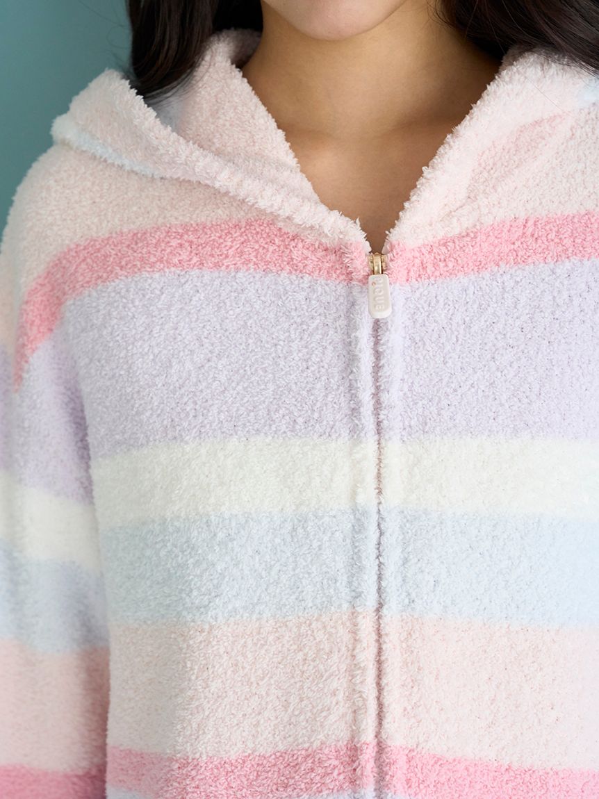 ベビモコカラフルボーダーパーカ(パーカ)｜ルームウェア・パジャマ通販