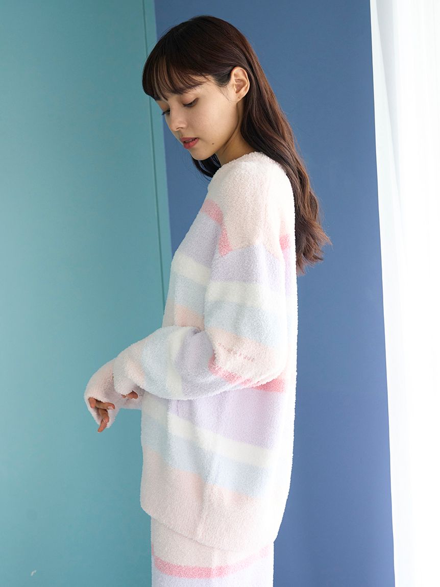 Kちゃん ベビモコカラフルボーダープルオーバー(ニットプルオーバー