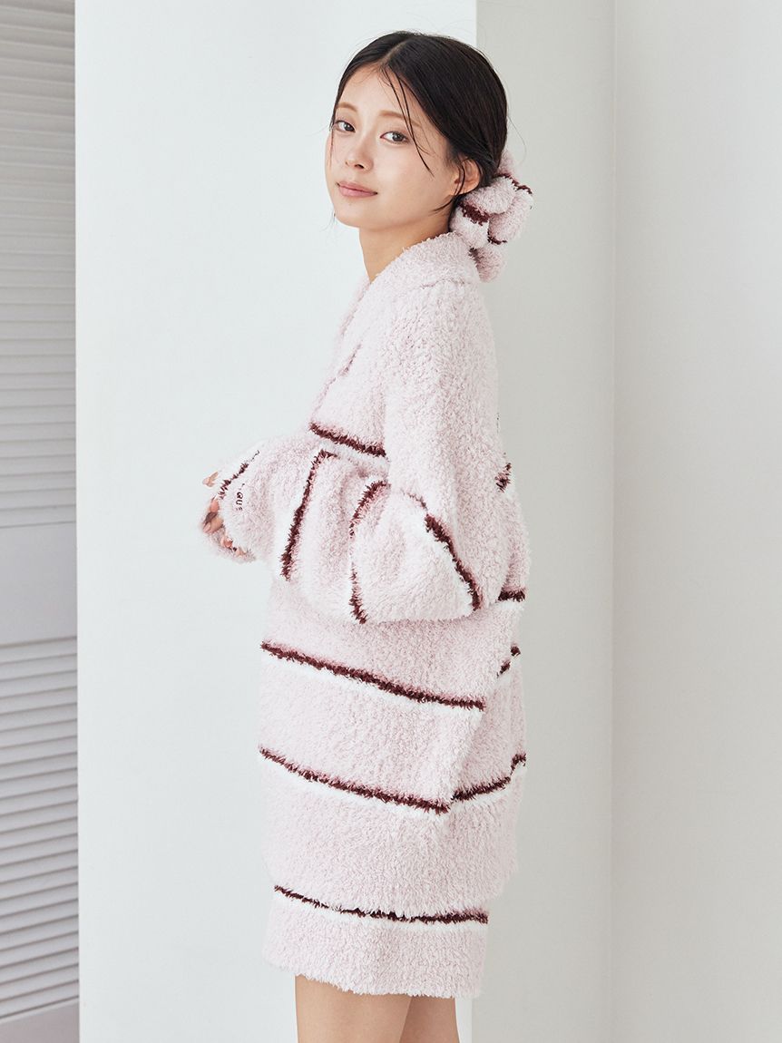 ジェラートボーダーポロ衿プルオーバー(ニットプルオーバー)｜ルーム