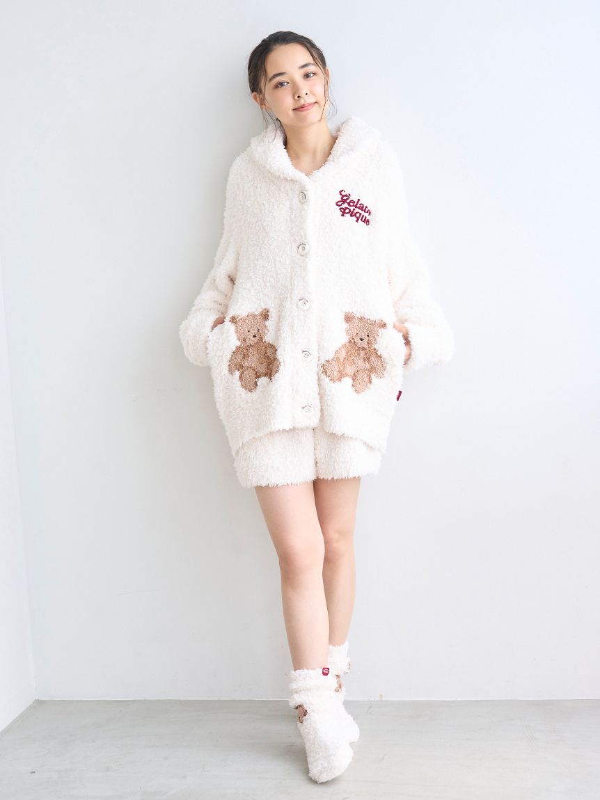 HOLIDAY】ジェラートスノーベアジャガードショールカーディガン