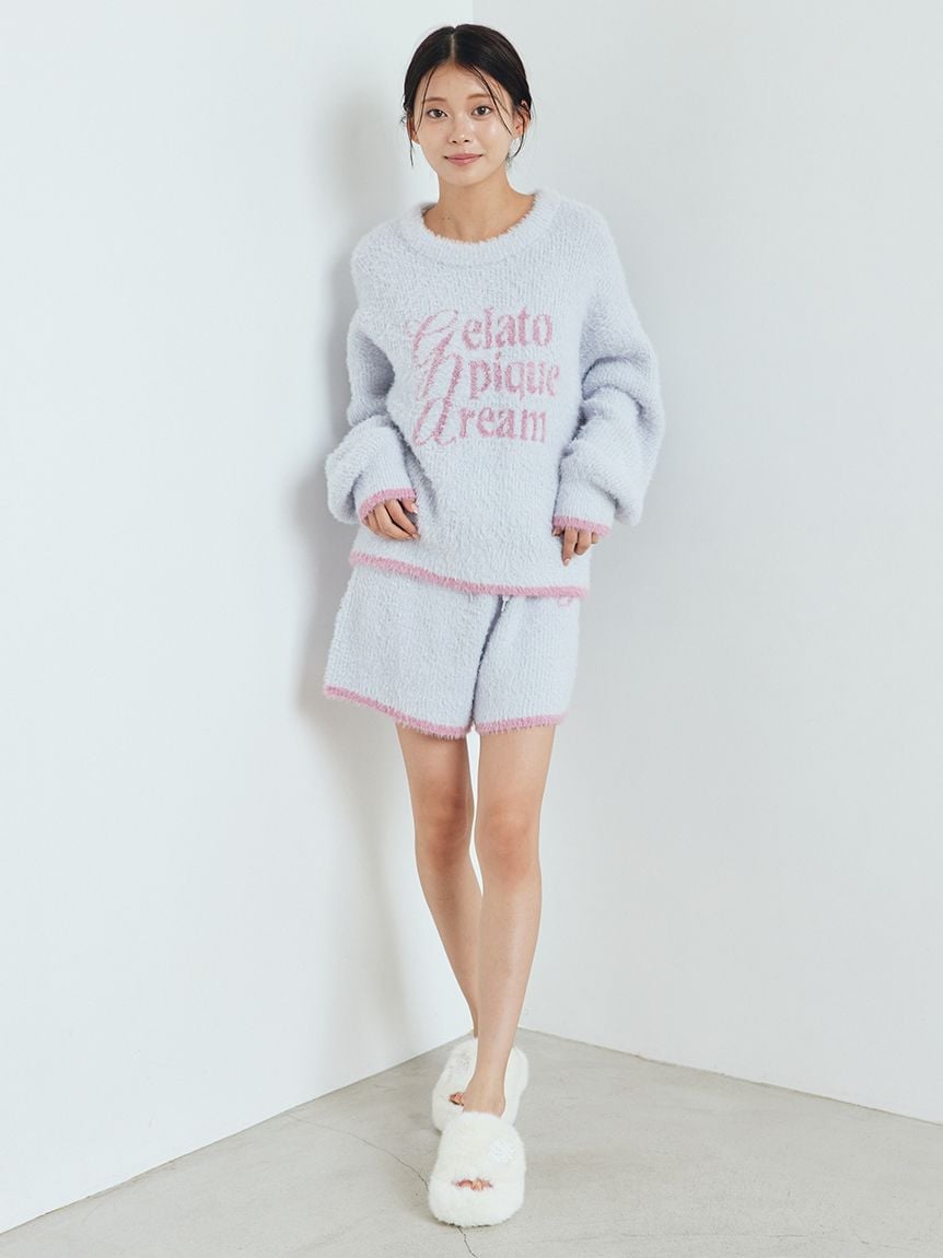 ラメフェザープルオーバー(ニットプルオーバー)｜ルームウェア