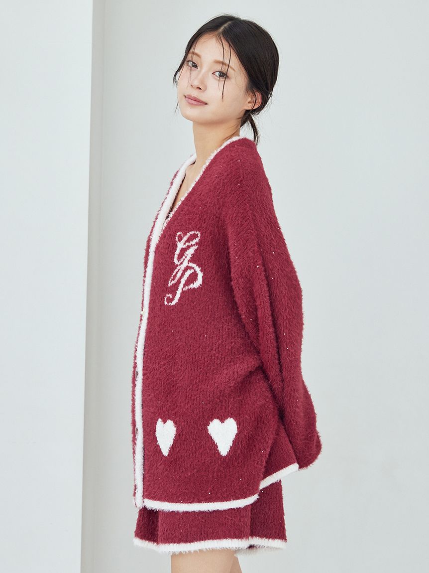 ラメフェザーカーディガン(カーディガン・ガウン)｜ルームウェア