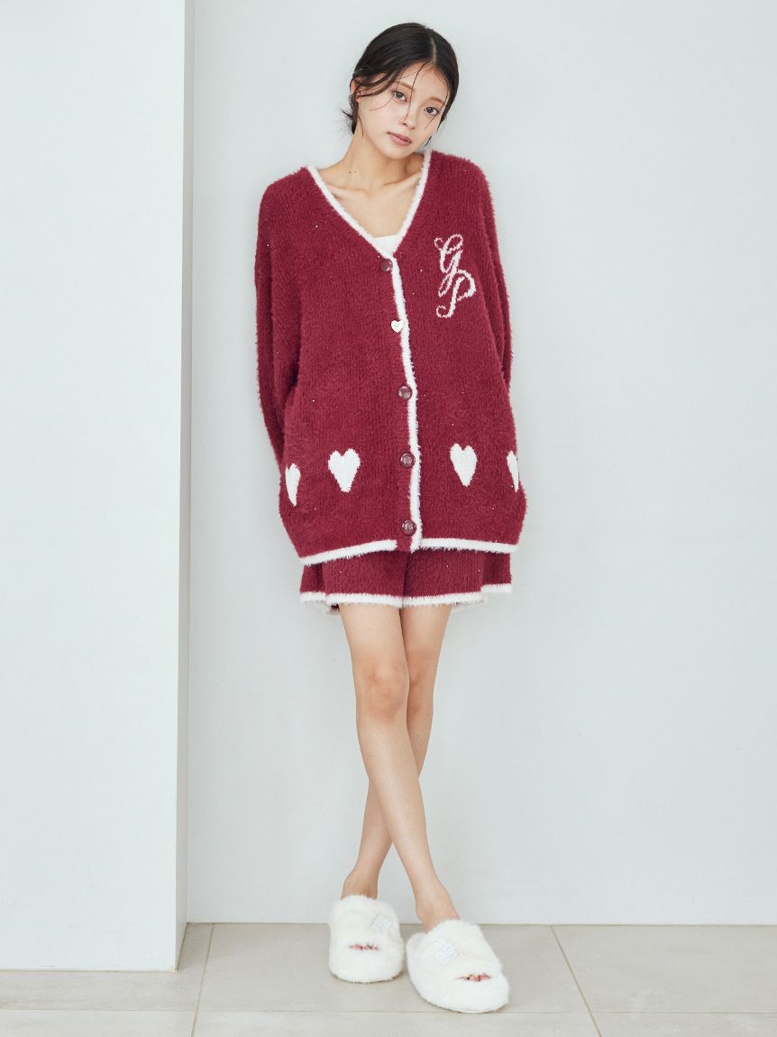 ラメフェザーカーディガン(カーディガン・ガウン)｜ルームウェア