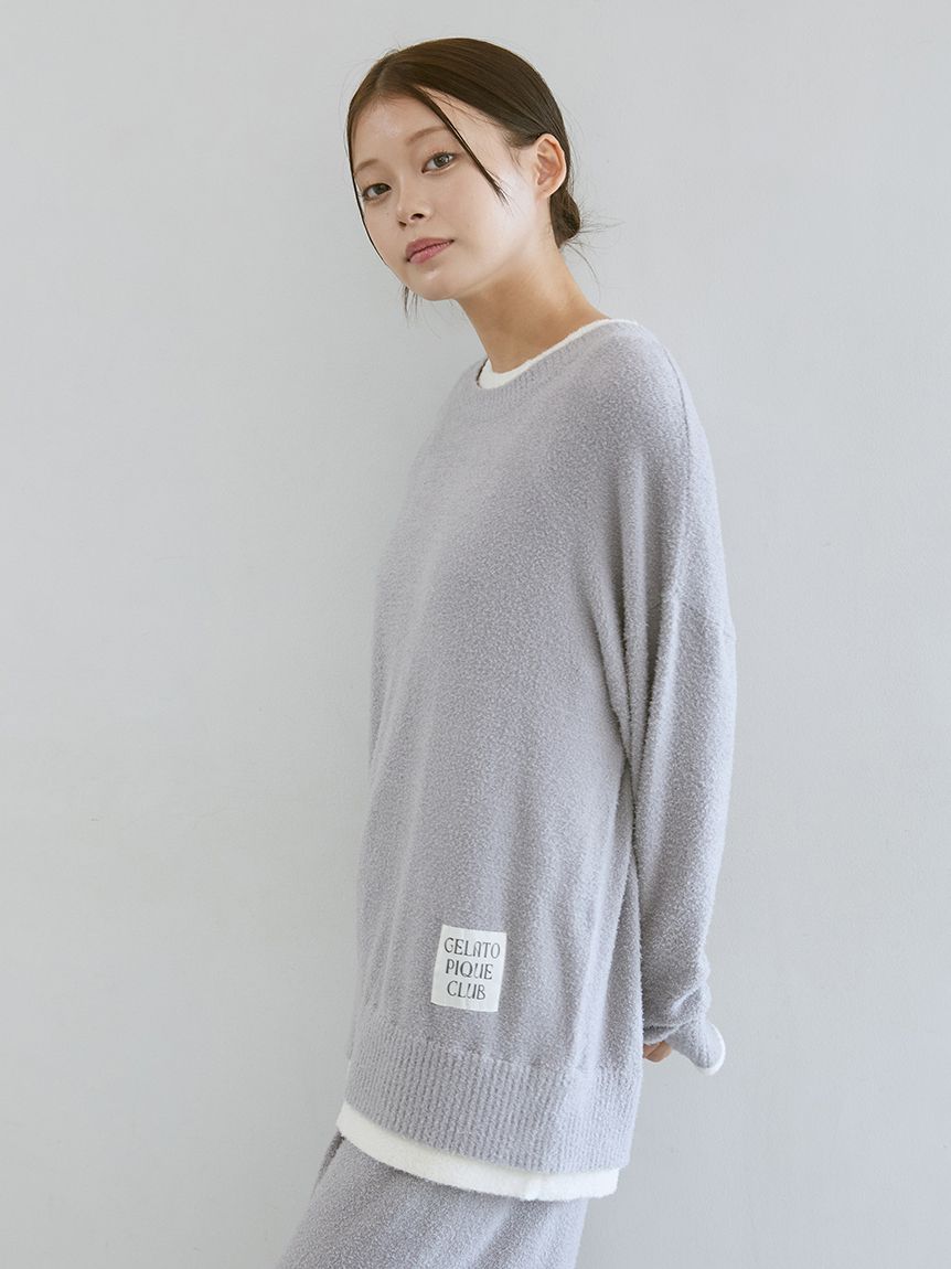 新品箱付き❤︎ジェラートピケ ホットスムーズィーリブ セットアップ セール】レイヤードホットスムーズィーロングパンツ（ルームウェア