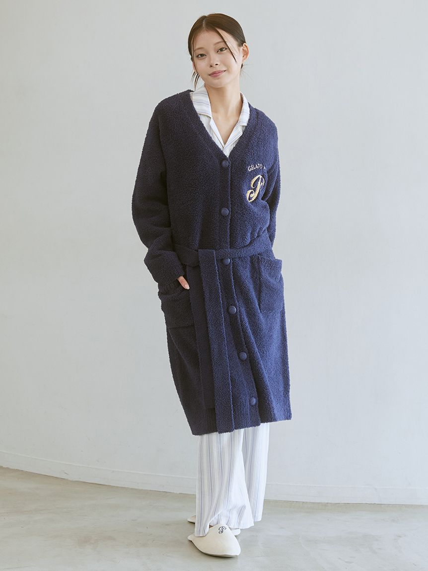 未使用　ジェラートピケ　パウダーカレッジロゴカーディガン Amazon | [ジェラート ピケ] HOMME パウダーカレッジロゴカーディガン