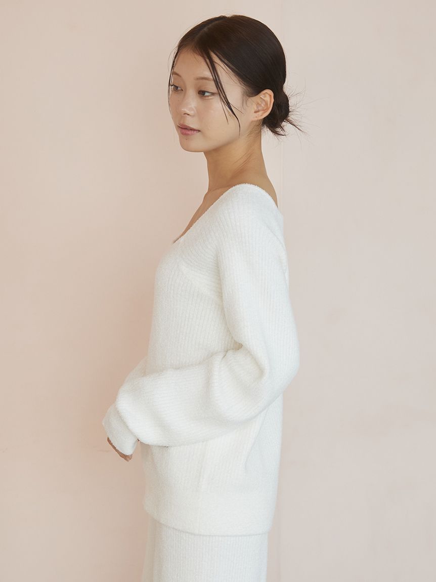 トーンアップホットスムーズィープルオーバー(ニットプルオーバー