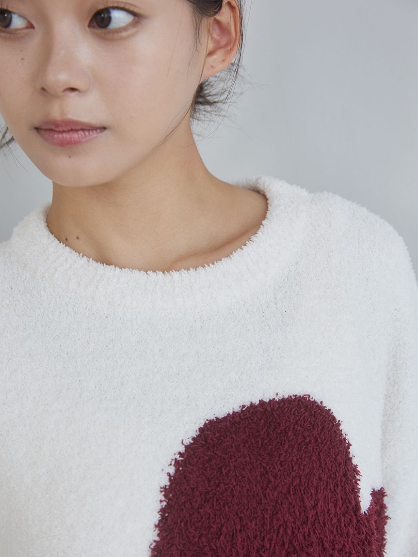 ONLINE限定】ハートジャガードプルオーバー＆ショートパンツセット