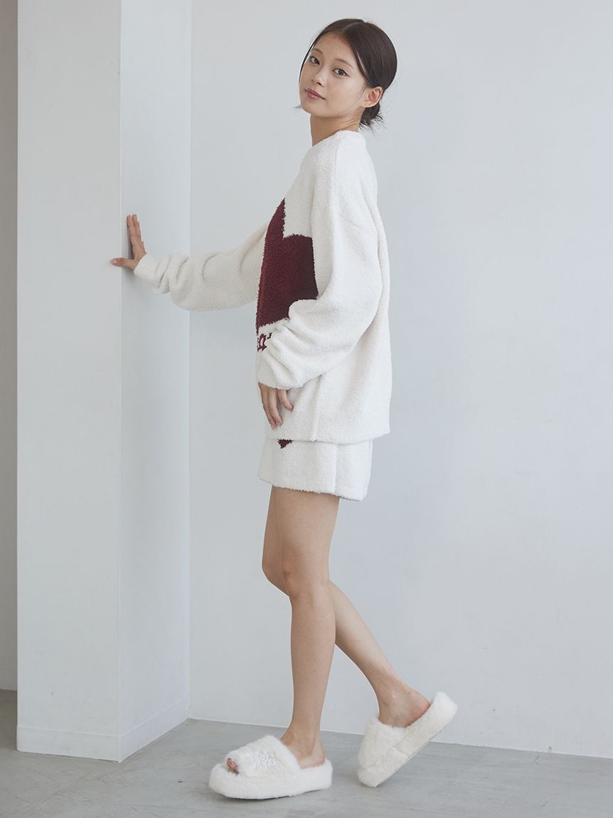 ONLINE限定】ハートジャガードプルオーバー＆ショートパンツセット