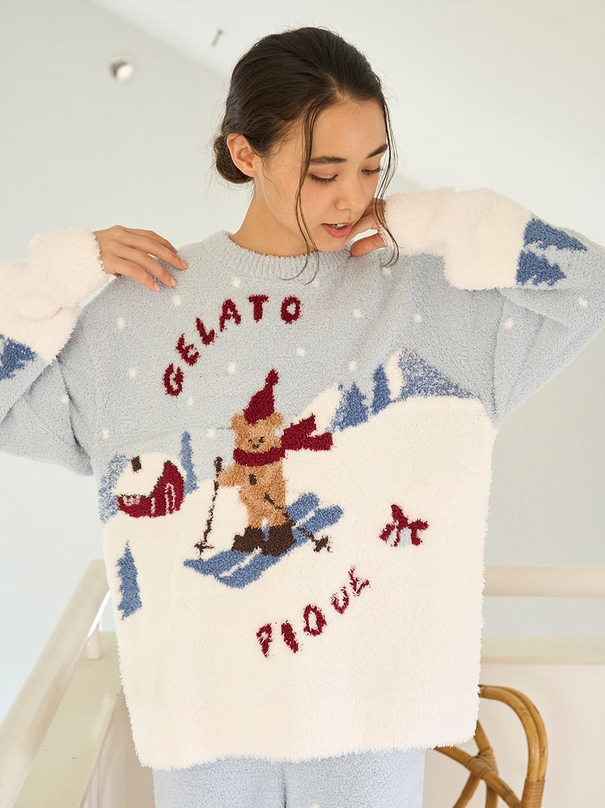 HOLIDAY】スキーベアジャガードプルオーバー(ニットプルオーバー