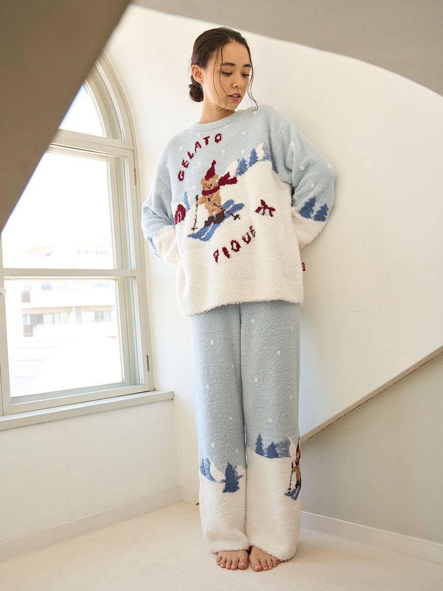 HOLIDAY】スキーベアジャガードプルオーバー(ニットプルオーバー
