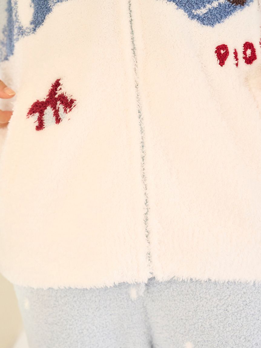 HOLIDAY】スキーベアジャガードカーディガン(カーディガン・ガウン