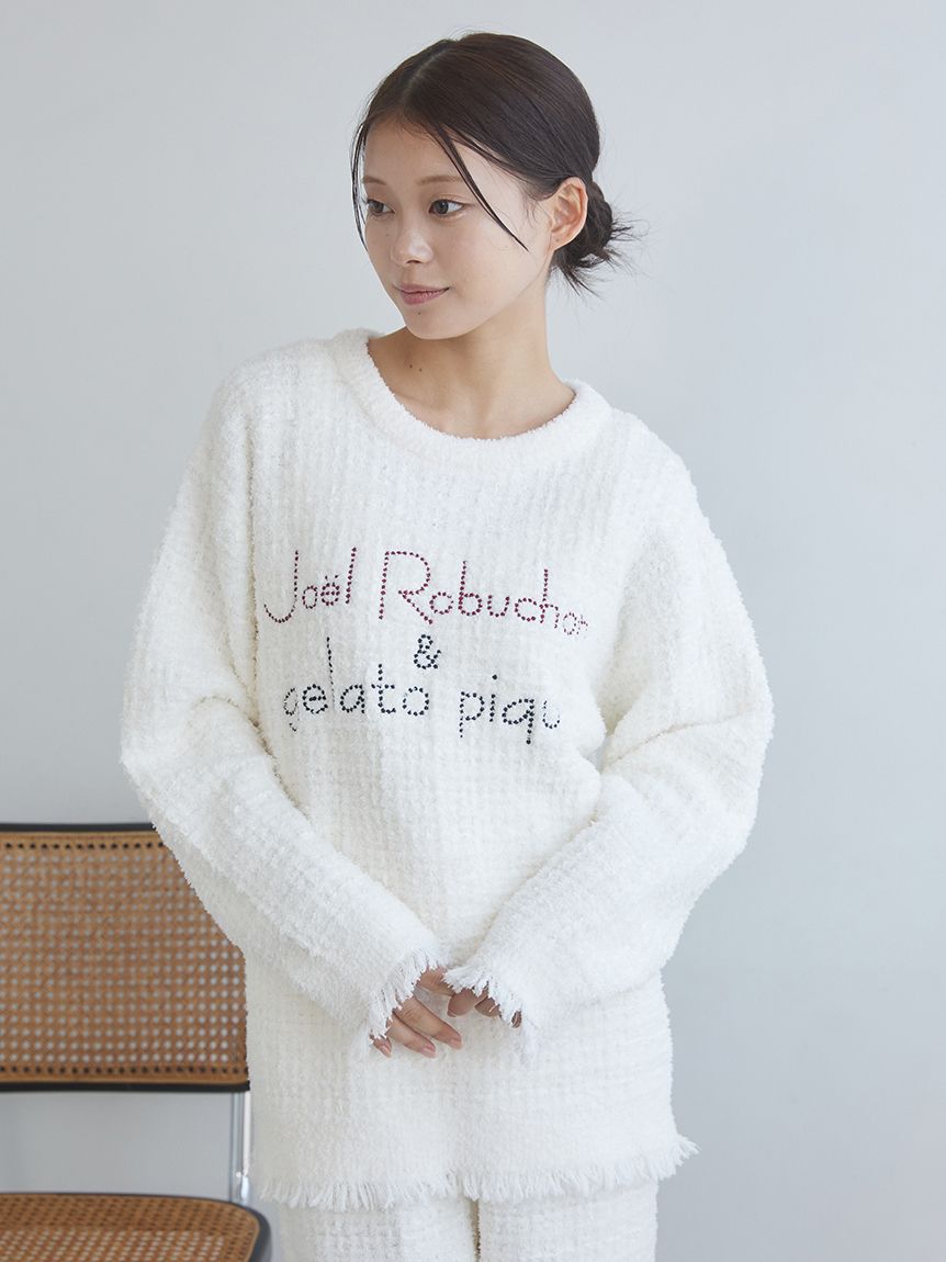 JOEL ROBUCHON】ツイードモコプルオーバー(ニットプルオーバー