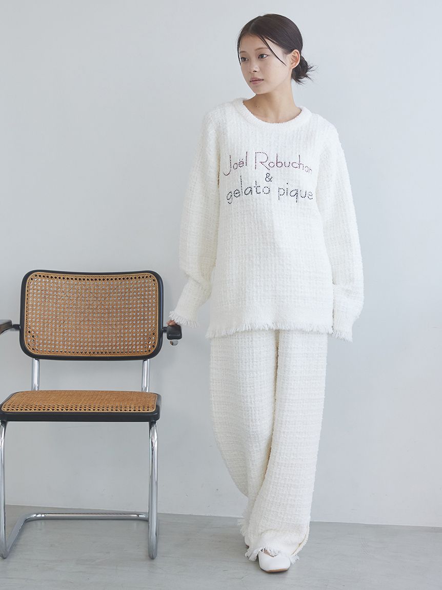 JOEL ROBUCHON】ツイードモコプルオーバー(ニットプルオーバー