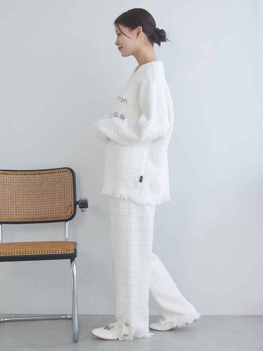 JOEL ROBUCHON】ツイードモコプルオーバー(ニットプルオーバー