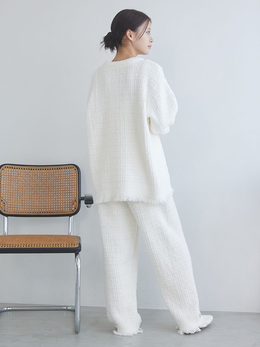 JOEL ROBUCHON】ツイードモコプルオーバー(ニットプルオーバー