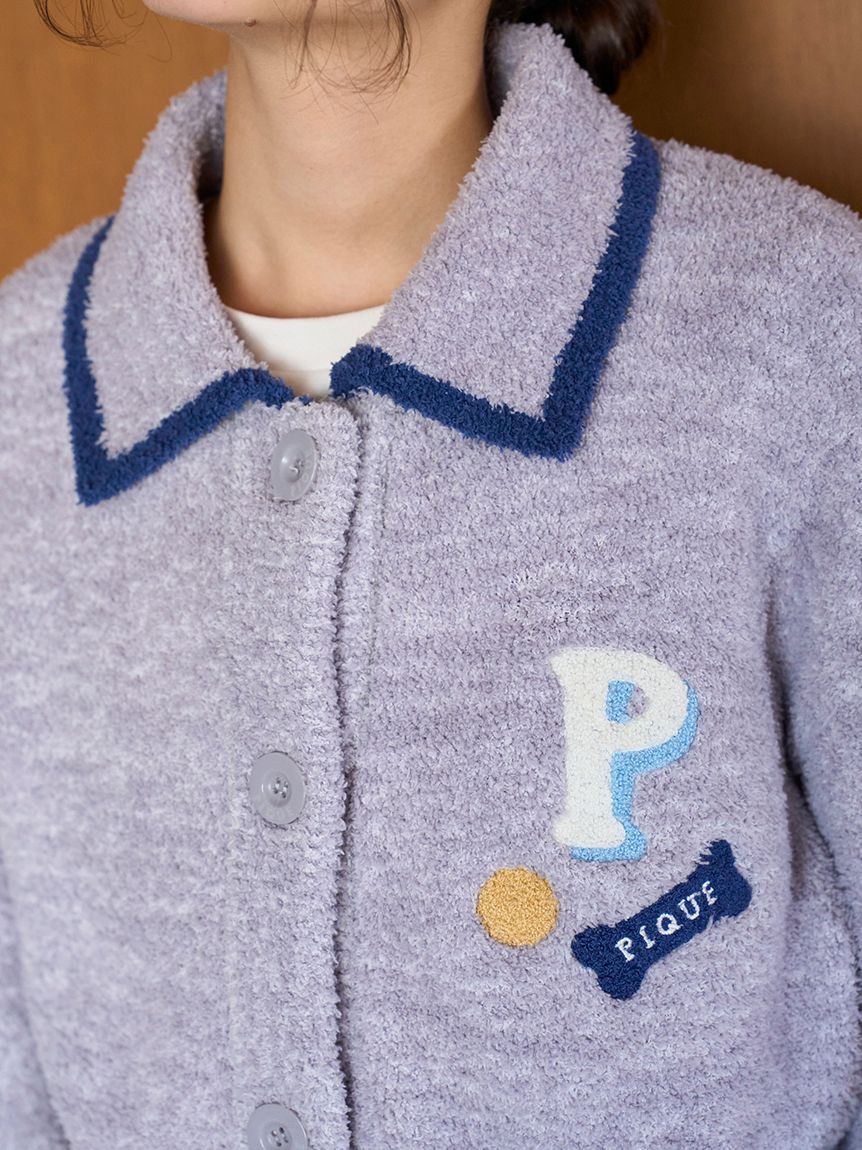 ベビモコダックスフンドジャガードカーディガン(カーディガン・ガウン