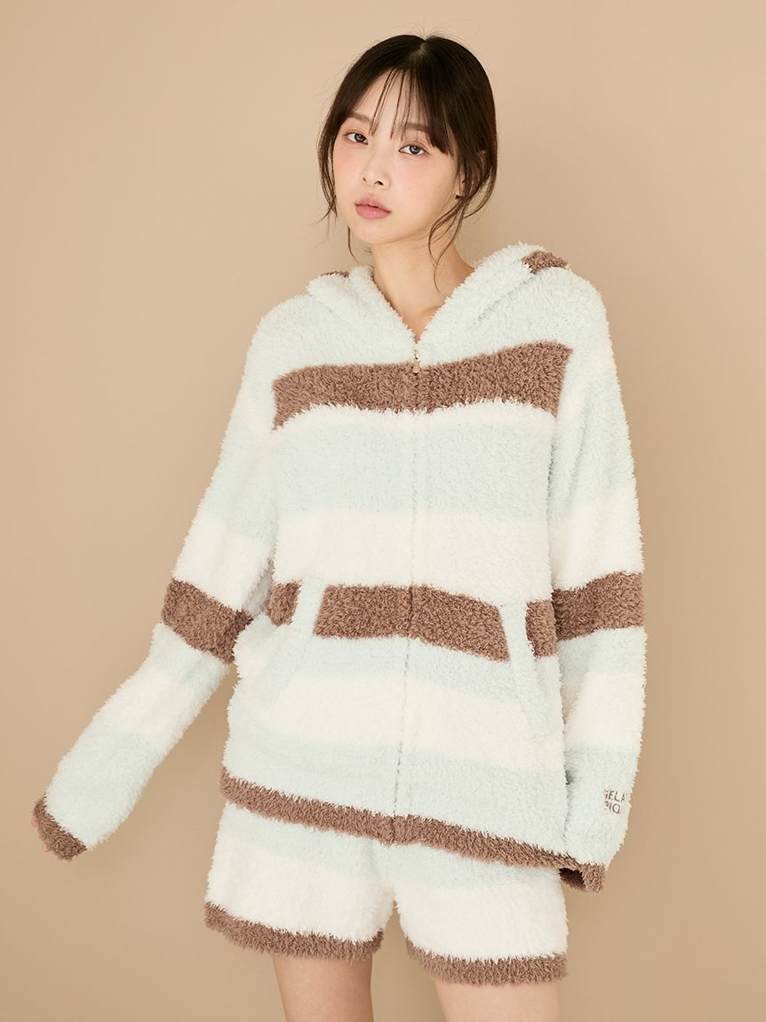 ジェラートランダムボーダーパーカ(パーカ)｜ルームウェア・パジャマ