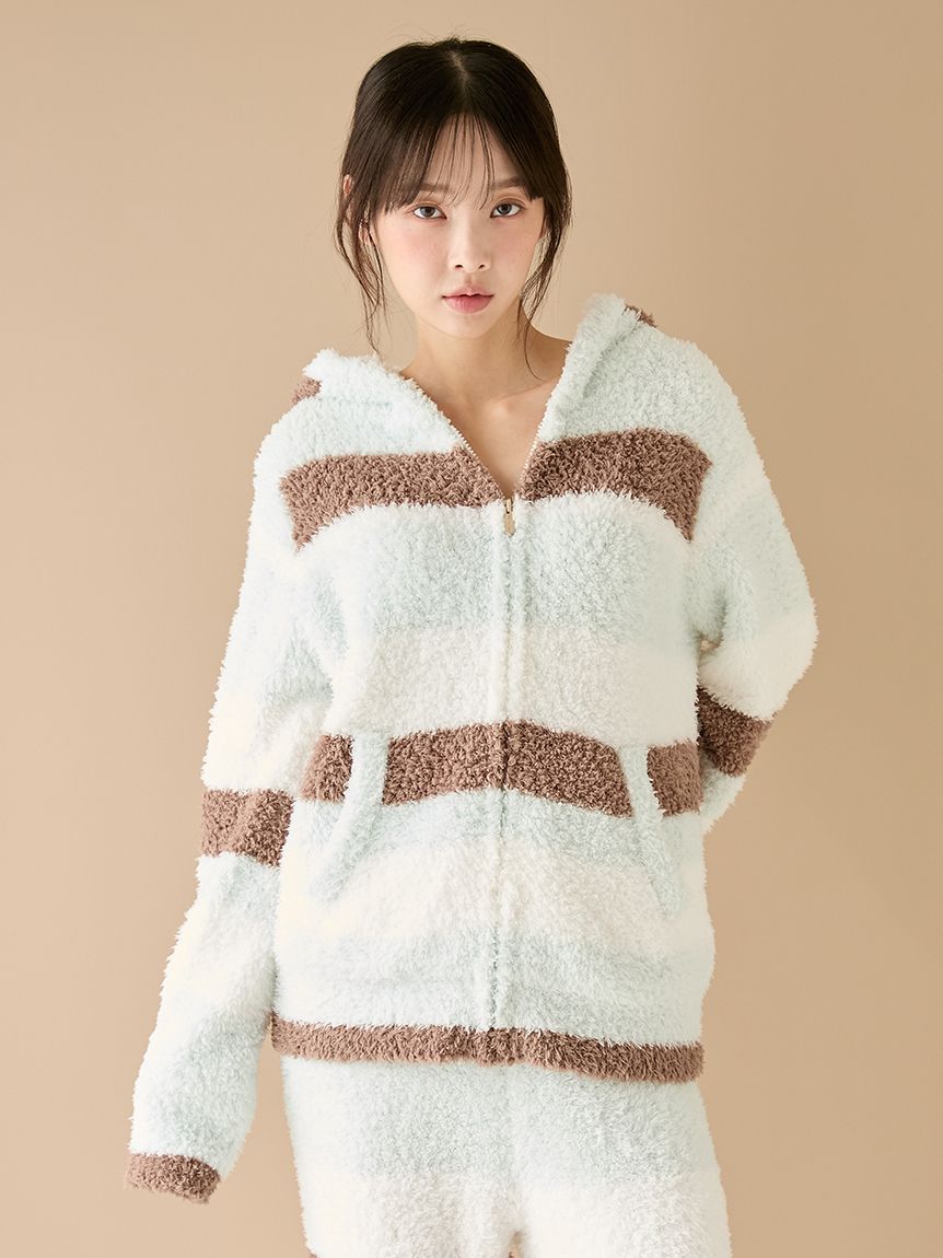 ジェラートランダムボーダーパーカ(パーカ)｜ルームウェア・パジャマ