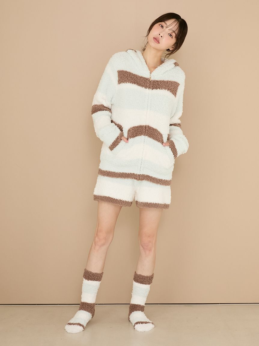 ジェラートランダムボーダーパーカ(パーカ)｜ルームウェア・パジャマ