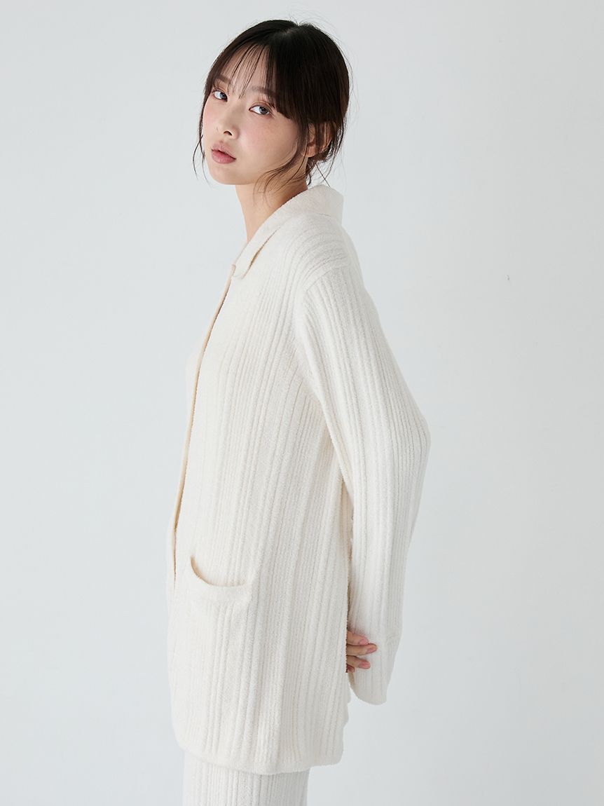 調温スムーズィーランダムリブカーディガン(カーディガン・ガウン