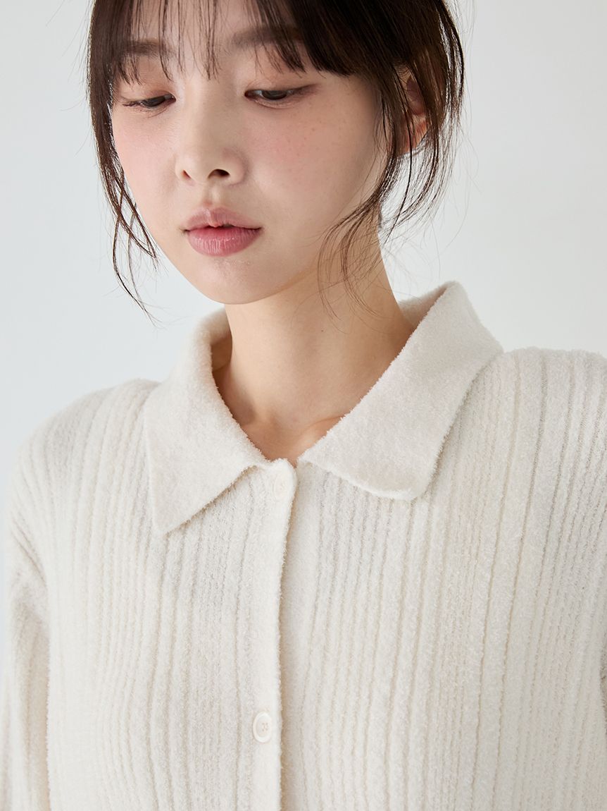 調温スムーズィーランダムリブカーディガン(カーディガン・ガウン