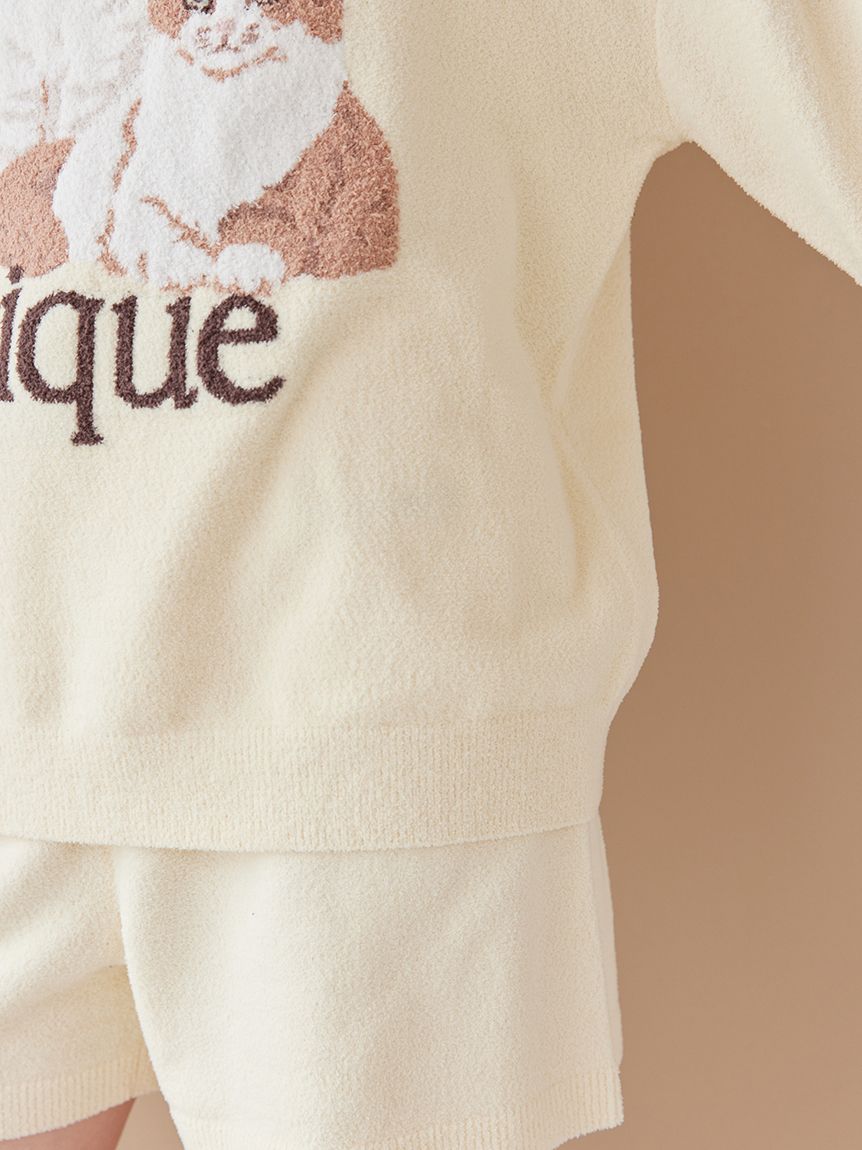 エアリーモコキャットジャガードプルオーバー(ニットプルオーバー