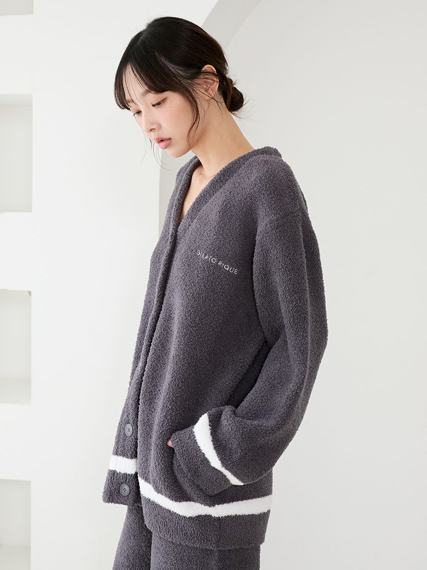 ベビモココットンプレーティングカーディガン(カーディガン・ガウン