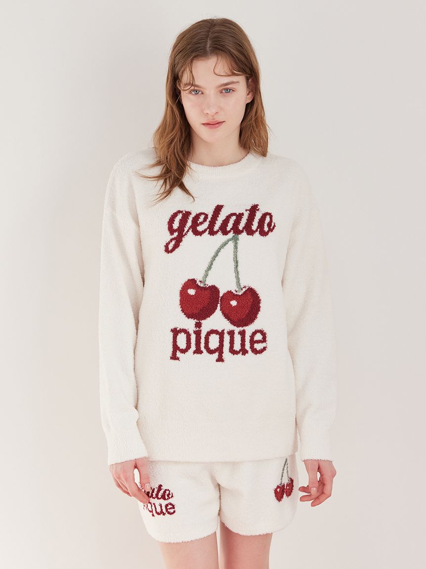 ONLINE限定】べビモコチェリージャガードプルオーバー&ショートパンツ