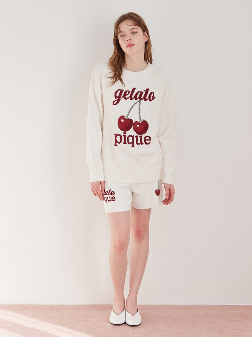 ONLINE限定】べビモコチェリージャガードプルオーバー&ショートパンツ