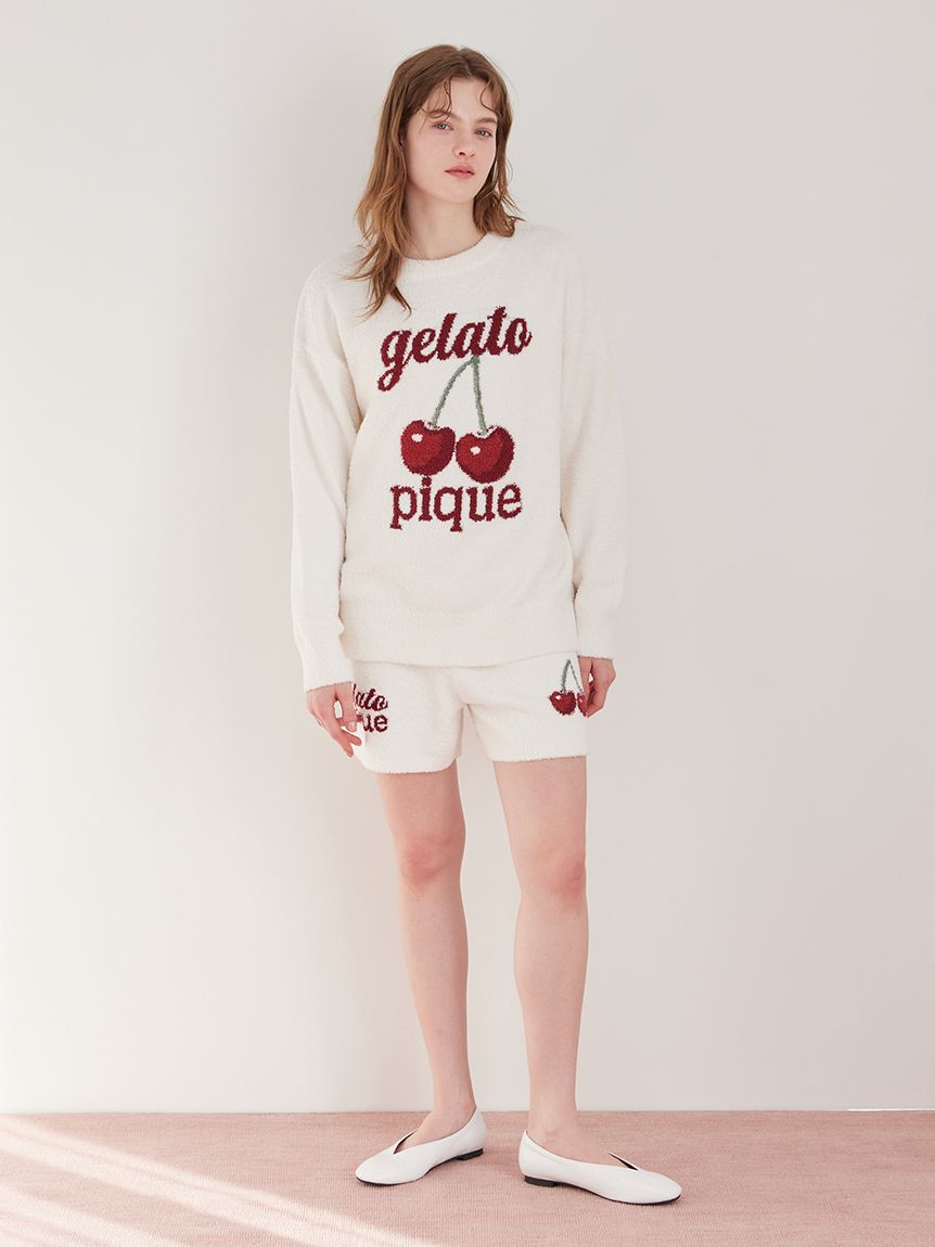 ONLINE限定】べビモコチェリージャガードプルオーバー&ショートパンツ