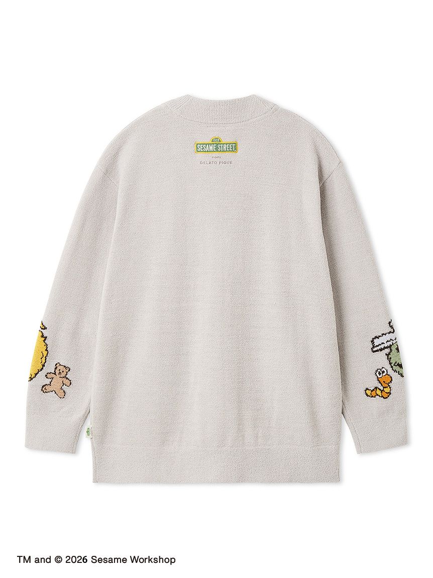 【SESAME STREET】エアリーモコアップリケカーディガン SESAME STREET】エアリーモコアップリケカーディガン(カーディガン