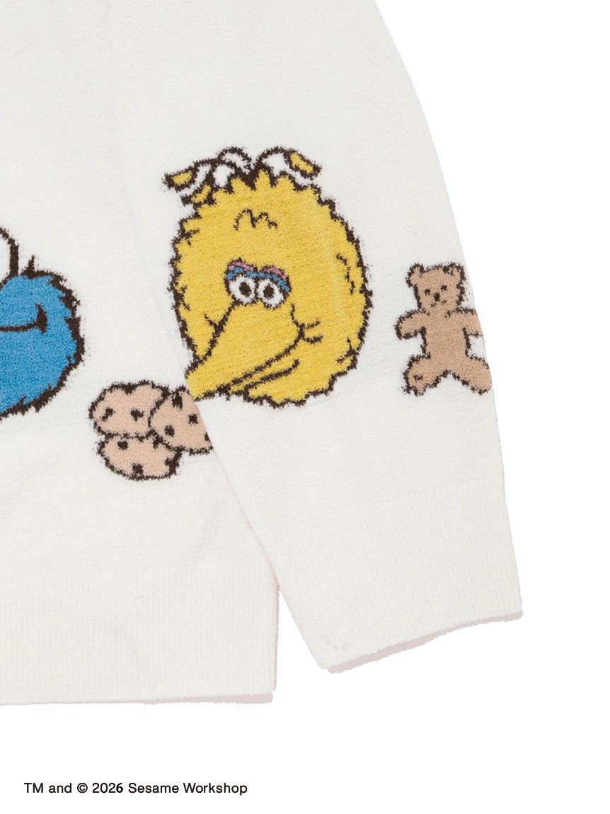 【SESAME STREET】エアリーモコアップリケカーディガン SESAME STREET】エアリーモコアップリケカーディガン(カーディガン