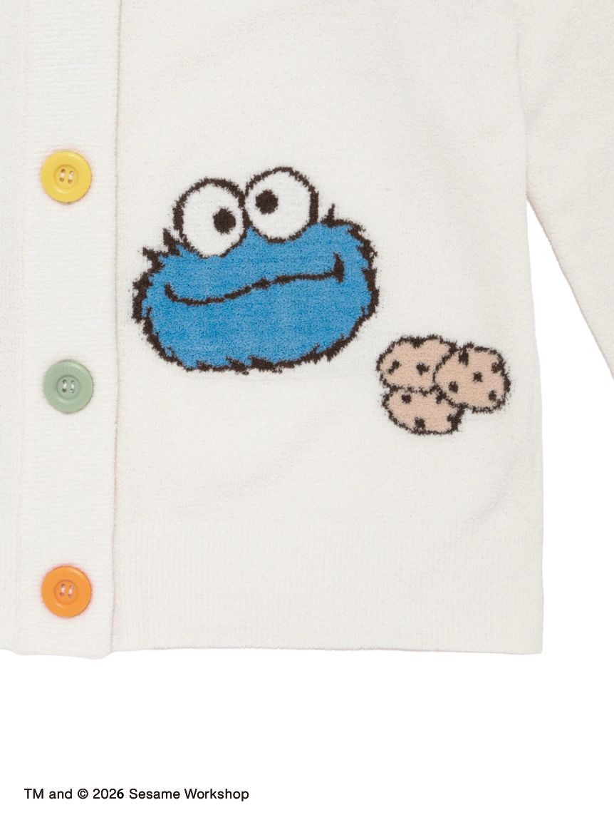 【SESAME STREET】エアリーモコアップリケカーディガン SESAME STREET】エアリーモコアップリケカーディガン(カーディガン