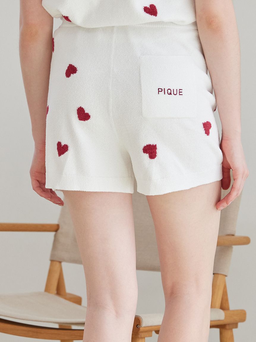 ONLINE限定】エアリーモコハートジャガードプルオーバー&ショート