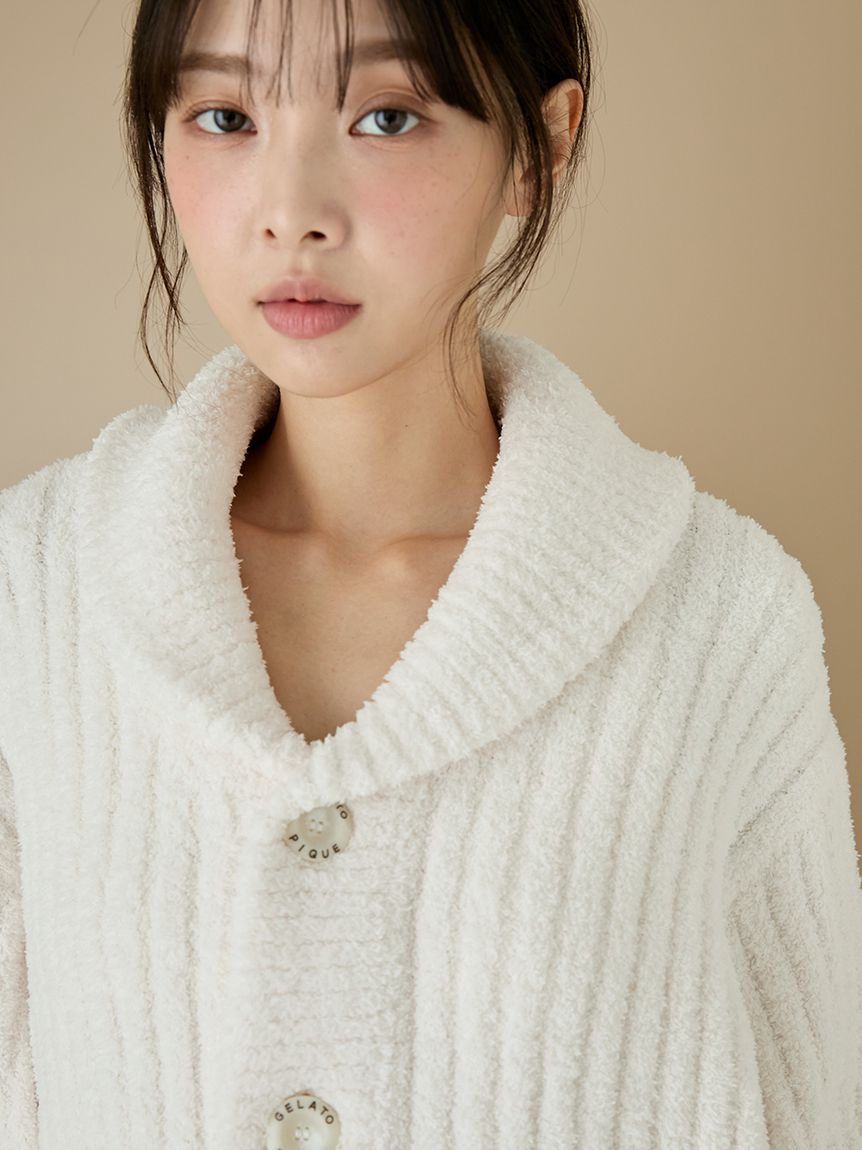 パウダーリブショールカーディガン(カーディガン・ガウン)｜ルーム