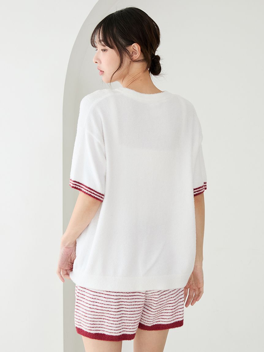 スムーズィーロゴジャガードプルオーバー&ショートパンツセット(ニット