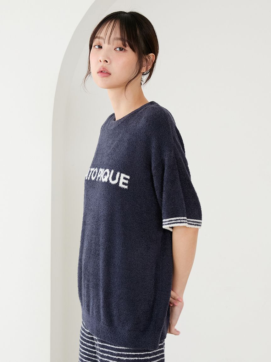 スムーズィーロゴジャガードプルオーバー&ロングパンツセット(ニット