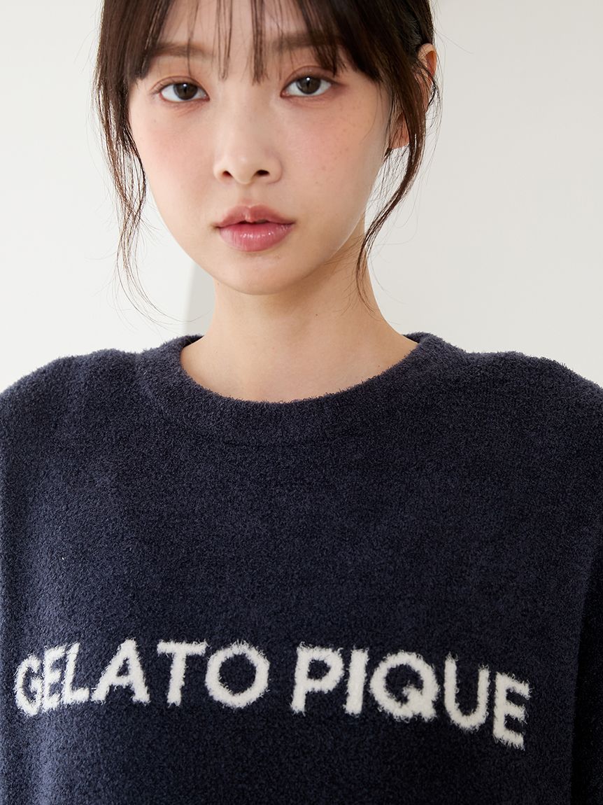 スムーズィーロゴジャガードプルオーバー&ロングパンツセット(ニット