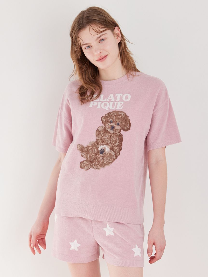 ONLINE限定】ドッグジャガードプルオーバー&ショートパンツセット