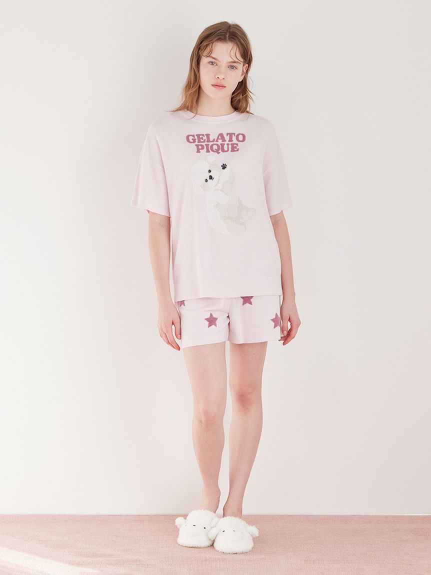 ONLINE限定】ドッグジャガードプルオーバー&ショートパンツセット