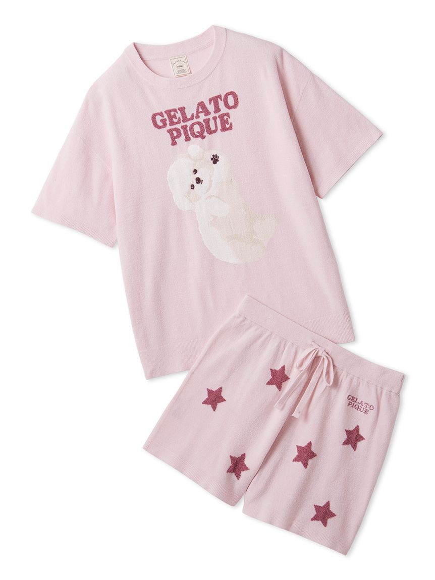 ONLINE限定】ドッグジャガードプルオーバー&ショートパンツセット