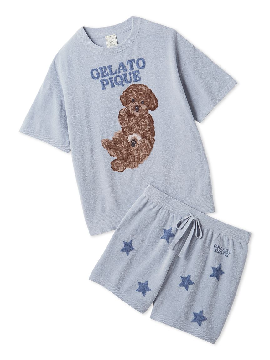 ONLINE限定】ドッグジャガードプルオーバー&ショートパンツセット