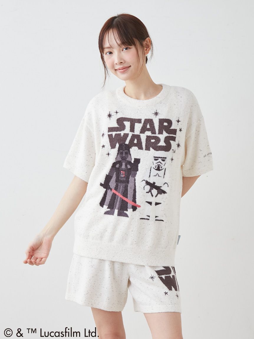 新品　ジェラートピケ　星柄ルームウェアセット スター柄　スムーズィー STAR WARS】【レディース】スムーズィーキャラクタージャガードプル