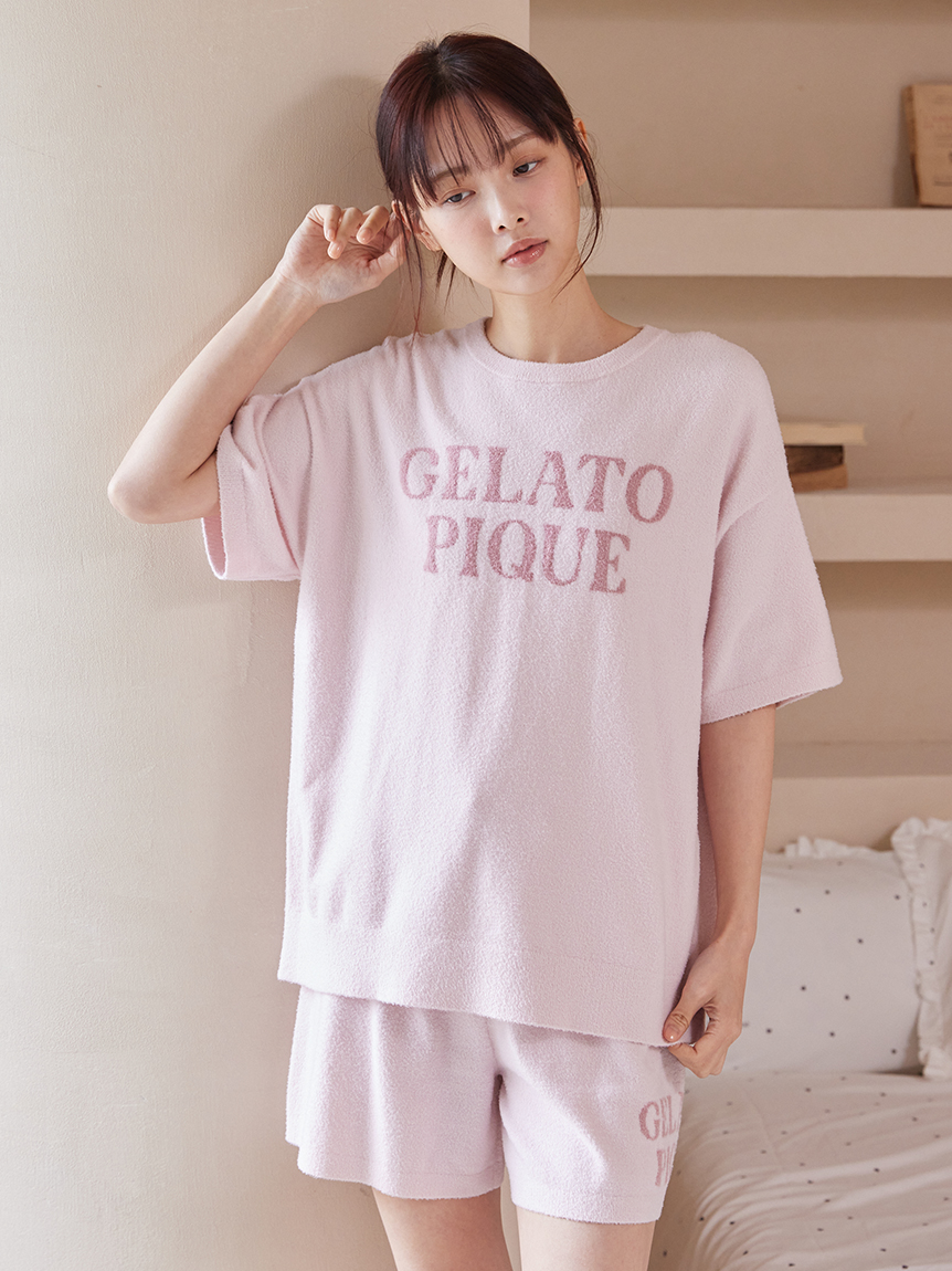 人気✨ジェラートピケ スムプルオーバー&ギンガムショートパンツ ピンク gelato pique（ジェラートピケ）の「スムプルオーバー&ギンガム