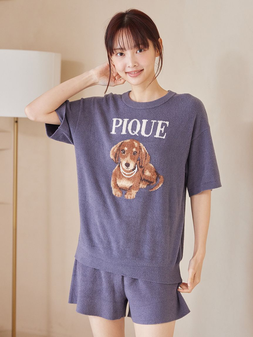 ONLINE限定】ファッションCATS&DOGS ジャガードプルオーバー&細リブ